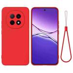 For OPPO F29 Pro 5G Pure Color Liquid Silicone Shockproof Phone Case(Red)