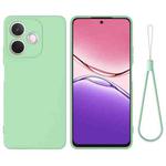 For OPPO A5 Pro 4G Pure Color Liquid Silicone Shockproof Phone Case(Green)