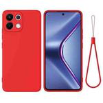 For OPPO K13 5G Solid Color Liquid Silicone Dropproof Full Coverage Phone Case(Red)