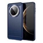 For Huawei Mate 70 Brushed Texture Carbon Fiber TPU Phone Case(Blue)