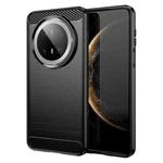 For Huawei Mate 70 Pro / 70 Pro+ Brushed Texture Carbon Fiber TPU Phone Case(Black)