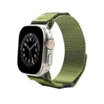 Nylon Two Section Watch Band For Apple Watch Ultra 49mm(Dark Green)