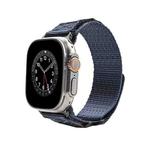 Nylon Two Section Watch Band For Apple Watch 8 45mm(Blue)