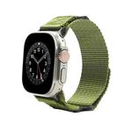 Nylon Two Section Watch Band For Apple Watch 42mm(Dark Green)