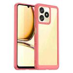 For Realme C53 India Colorful Series Acrylic Hybrid TPU Phone Case(Red)