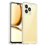 For Realme C51 Colorful Series Acrylic Hybrid TPU Phone Case(Transparent)