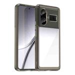 For Realme GT5 Colorful Series Acrylic Hybrid TPU Phone Case(Transparent Grey)