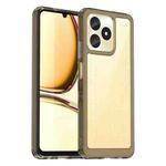 For Realme Note 50 Colorful Series Acrylic Hybrid TPU Phone Case(Transparent Grey)