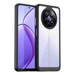 For Realme 12 5G Colorful Series Acrylic Hybrid TPU Phone Case(Black)