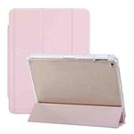 For iPad Air / Air 2 / 9.7 2017 / 2018 3-Fold Lock Buckle Leather Smart Tablet Case(Pink)