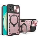 For Motorola Edge 20 Lite CD Texture Sliding Camshield Magnetic Holder Phone Case(Pink)