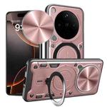 For OPPO Find X8 Pro CD Texture Sliding Camshield Magnetic Holder Phone Case(Pink)