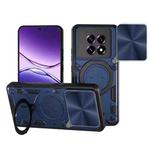 For OPPO F29 5G Global CD Texture Sliding Camshield Magnetic Holder Phone Case(Blue)