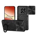 For OPPO F29 Pro 5G Global CD Texture Sliding Camshield Magnetic Holder Phone Case(Black)