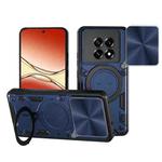For OPPO F29 Pro 5G Global CD Texture Sliding Camshield Magnetic Holder Phone Case(Blue)