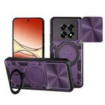 For OPPO F29 Pro 5G Global CD Texture Sliding Camshield Magnetic Holder Phone Case(Purple)