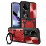 For vivo S20 Pro / T4 Ultra 5G CD Texture Sliding Camshield Magnetic Holder Phone Case(Red)