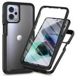 For Motorola Moto G13 / G23 Starry Sky Full Body Hybrid Shockproof Phone Case with PET Film(Black)