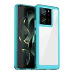 For Xiaomi Redmi K60 Ultra Colorful Series Acrylic Hybrid TPU Phone Case(Transparent Blue)