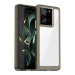 For Xiaomi 13T Colorful Series Acrylic Hybrid TPU Phone Case(Transparent Grey)