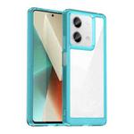 For Xiaomi Redmi Note 13 5G Colorful Series Acrylic Hybrid TPU Phone Case(Transparent Blue)