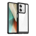 For Xiaomi Redmi Note 13 5G Colorful Series Acrylic Hybrid TPU Phone Case(Black)