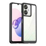 For Xiaomi Poco C65 Colorful Series Acrylic Hybrid TPU Phone Case(Black)