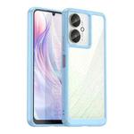 For Xiaomi Poco M6 Colorful Series Acrylic Hybrid TPU Phone Case(Blue)