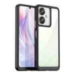 For Xiaomi Poco M6 5G Colorful Series Acrylic Hybrid TPU Phone Case(Black)