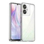 For Xiaomi Redmi 13R 5G Colorful Series Acrylic Hybrid TPU Phone Case(Transparent)