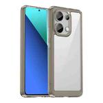 For Xiaomi Redmi Note 13 4G Global Colorful Series Acrylic Hybrid TPU Phone Case(Transparent Grey)