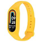 For Xiaomi Mi Band 8 Integrated Silicone Replacement Watch Band(Yellow)