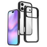 For iPhone 17 Pro Scratchproof Acrylic TPU Phone Case(Black)