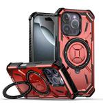 For iPhone 16 Pro Armor Series Holder Phone Case(Red)