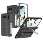 For Google Pixel Fold GKK Integrated Fold Hinge Full Coverage Phone Case with Wrist Strap(Black)