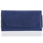 For Huawei Mate X / Xs Genuine Leather Horizontal Flip Case(Lizard Pattern Blue)