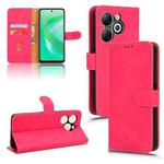 For Infinix Smart 8 Skin Feel Magnetic Flip Leather Phone Case(Rose Red)