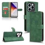 For Infinix Note 40X 5G Skin Feel Magnetic Flip Leather Phone Case(Green)