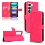 For Infinix Hot 50 5G Skin Feel Magnetic Flip Leather Phone Case(Rose Red)