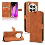 For Infinix Zero 40 5G Skin Feel Magnetic Flip Leather Phone Case(Brown)