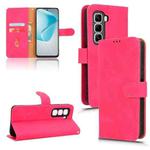 For Infinix Hot 50 Pro Skin Feel Magnetic Flip Leather Phone Case(Rose Red)