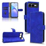 For Infinix Smart 10 Plus 4G Skin Feel Magnetic Flip Leather Phone Case(Blue)