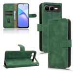 For Infinix Smart 10 Plus 4G Skin Feel Magnetic Flip Leather Phone Case(Green)