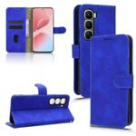 For Infinix Hot 60 Pro+ 4G Skin Feel Magnetic Flip Leather Phone Case(Blue)