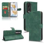 For Honor 90 Pro Skin Feel Magnetic Flip Leather Phone Case(Green)