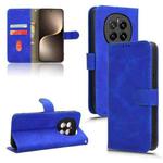 For Honor Magic7 Skin Feel Magnetic Flip Leather Phone Case(Blue)