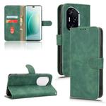 For Honor 300 Pro Skin Feel Magnetic Flip Leather Phone Case(Green)