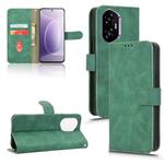 For Honor 300 Skin Feel Magnetic Flip Leather Phone Case(Green)