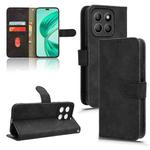 For Honor X8c 4G Skin Feel Magnetic Flip Leather Phone Case(Black)