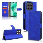 For Honor X8c 4G Skin Feel Magnetic Flip Leather Phone Case(Blue)